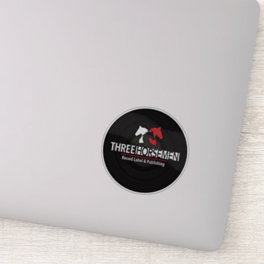 Drei Pferde Platten, durchsichtig Aufkleber (Detail)