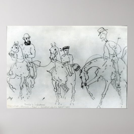 Drei Pferde Poster (Vorne)