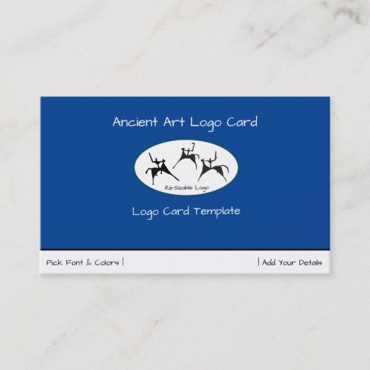 Drei Pferdekriegsjäger Visitenkarte (Vorderseite)