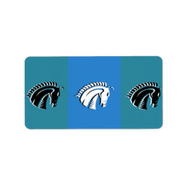 Drei Pferdemarken Adressaufkleber