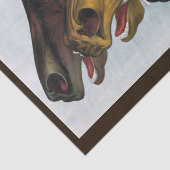 drei Pferdepapiere Seidenpapier (Detail)