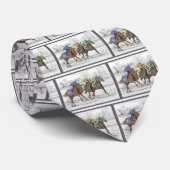 Drei Pferderennen - Neck und Neck Krawatte (Gerollt)