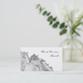 Drei PferdeVisitenkarte Visitenkarte (Stehend Vorderseite)