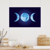 Drei-Phasen-Moon-Poster Poster (Küche)