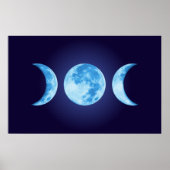 Drei-Phasen-Moon-Poster Poster (Vorne)