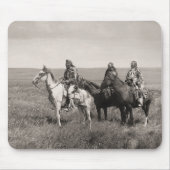 Drei Piegan Blackfeet-Leiter - Vintag Mousepad (Vorne)