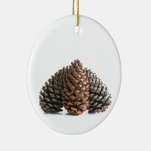 Drei pinecones keramikornament (Rechts)