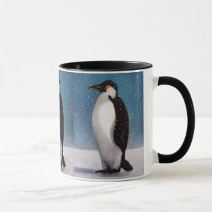 Drei Pinguine: Öl-Pastell Tasse