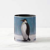 Drei Pinguine: Öl-Pastell Tasse (Zentrum)
