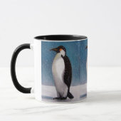 Drei Pinguine: Öl-Pastell Tasse (Links)