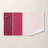 drei Pink-Farbtöne Badhandtuch Set (Handtuch)