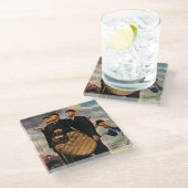 Drei Pires Glasuntersetzer (Schrägansicht)