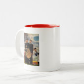Drei Pires Zweifarbige Tasse (Vorderseite Links)