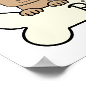 Drei Pitbullen Poster (Ecke)