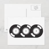 Drei Platten Postkarte (Vorne/Hinten)