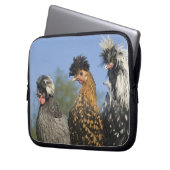 Drei polnische Hühner - Laptopschutzhülle (Vorderseite Links)