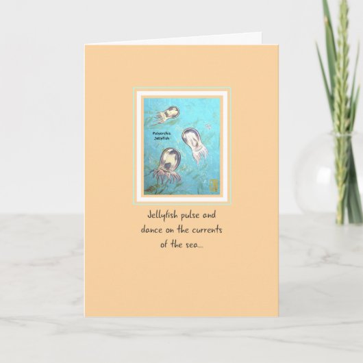 Drei Polyorchis Jellyfish Relationship Card Karte (Vorderseite)
