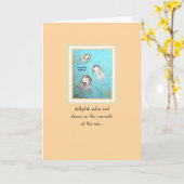 Drei Polyorchis Jellyfish Relationship Card Karte (Gelbe Blume)