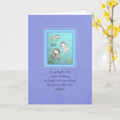 Drei Polyorchis-Quallen "Wir gehen zusammen wie" Karte (Gelbe Blume)