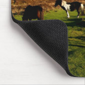 Drei Ponys auf Dartmoor Mousepad (Ecke)