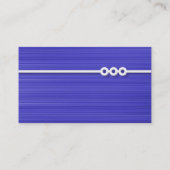 Drei Portholes Line - Blue Brushed Visitenkarte (Rückseite)