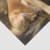 Drei Portrait-Tissue-Papiere für Hunde mit Golden  Seidenpapier (Detail)
