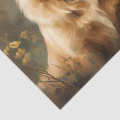 Drei Portrait-Tissue-Papiere für Hunde mit Golden Seidenpapier (Detail)