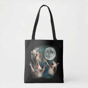 Drei Possum Mond 3 Opossum Lustig Seltsam Verfluch Tasche