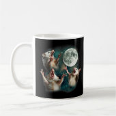 Drei Possum Moon 3Opossum Funny Weird Cureme Kaffeetasse (Links)