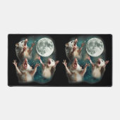 Drei Possum Moon 3Opossum Funny Weird Cureme Schreibtischunterlage (Vorderseite)