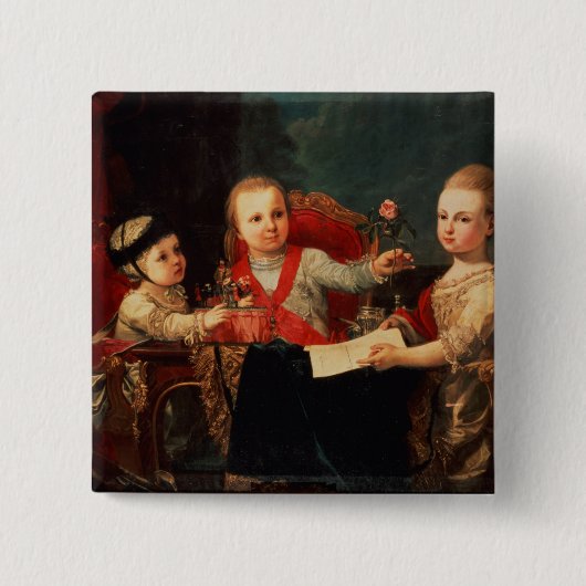 Drei Prinzen, Kinder von Charles III Button (Vorderseite)