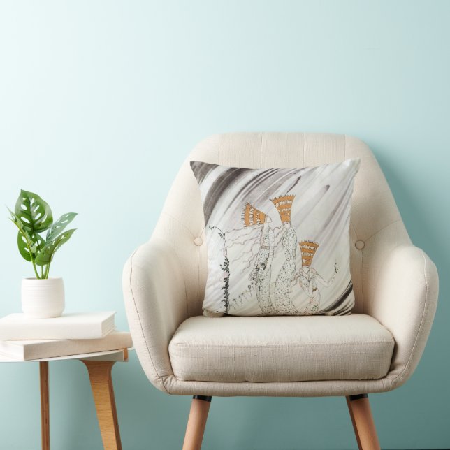 Drei Prinzessinnen im Blauen Berg von Kay Nielsen Kissen (Stuhl )