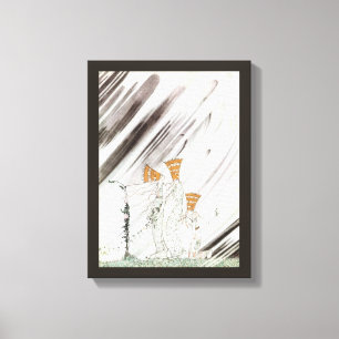 Drei Prinzessinnen im Blauen Berg von Kay Nielsen Leinwanddruck