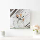 Drei Prinzessinnen im Blauen Berg von Kay Nielsen Quadratische Wanduhr (Zuhause)