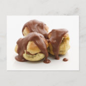 drei Profiterolen Postkarte (Vorderseite)