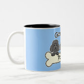Drei Pudel Zweifarbige Tasse (Links)