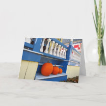 Drei Pumpkins auf einem Schritt - Martha's Vineyar