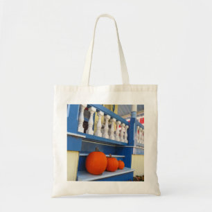 Drei Pumpkins auf einem Schritt - Martha's Vineyar Tragetasche