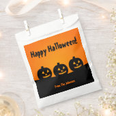 Drei Pumpkins Halloween-Party Gefälligkeitsags Geschenktütchen (Ausgeschnitten)