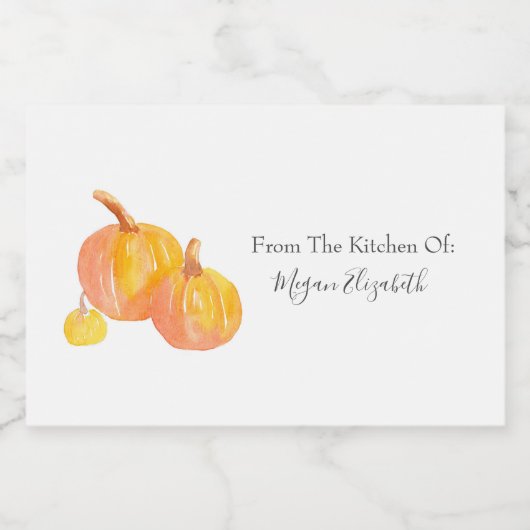 Drei Pumpkins-Lebensmitteletiketten Lebensmitteletikett (Einzelnes Label)