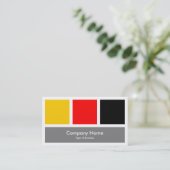 Drei Quadrate 04 Visitenkarte (Stehend Vorderseite)