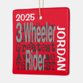 Drei-Rad-Fahrer-Extraordinär CUSTOM Keramikornament (Links)