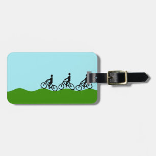 Drei Radfahrer Gepäckanhänger