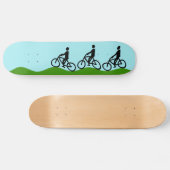 Drei Radfahrer Skateboard (Horizontal)