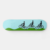 Drei Radfahrer Skateboard (Horizontal)