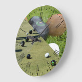 Drei Rasen-Bilder, Wall-Uhr Große Wanduhr (Winkel)