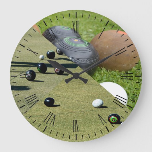 Drei Rasen-Bilder, Wall-Uhr Große Wanduhr (Vorderseite)