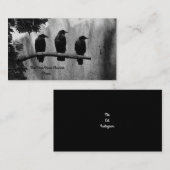 Drei Ravens Visitenkarte (Vorne/Hinten)