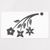 Drei-ray-Labels Etiketten (Design 2)