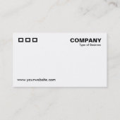 Drei Rechtecke - dunkelgraue Textur Visitenkarte (Rückseite)